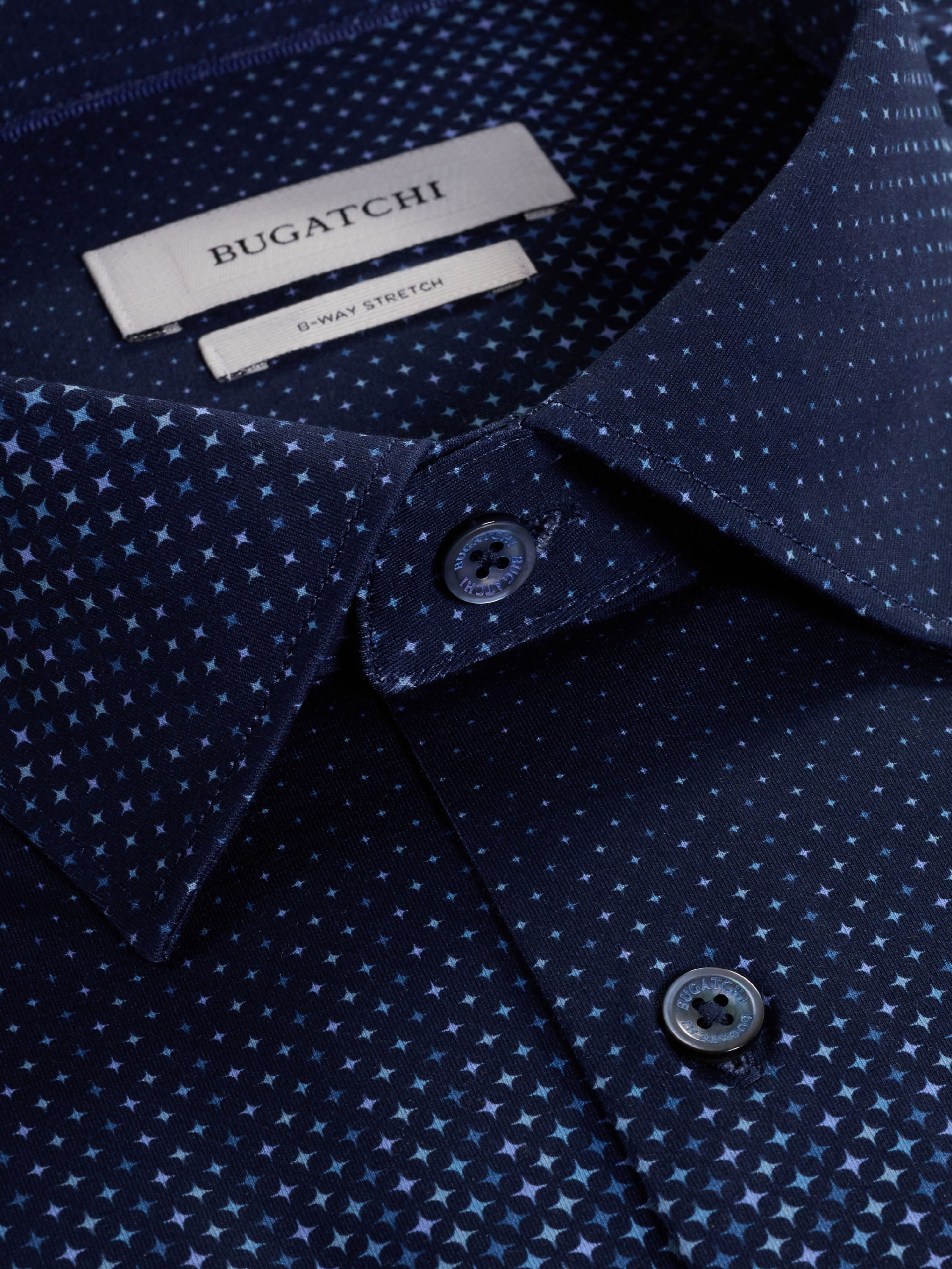 Bugatchi - James Gradient Geometric OoohCotton® Shirt