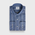 Emanuel Berg - Striped Linen Casual Shirt