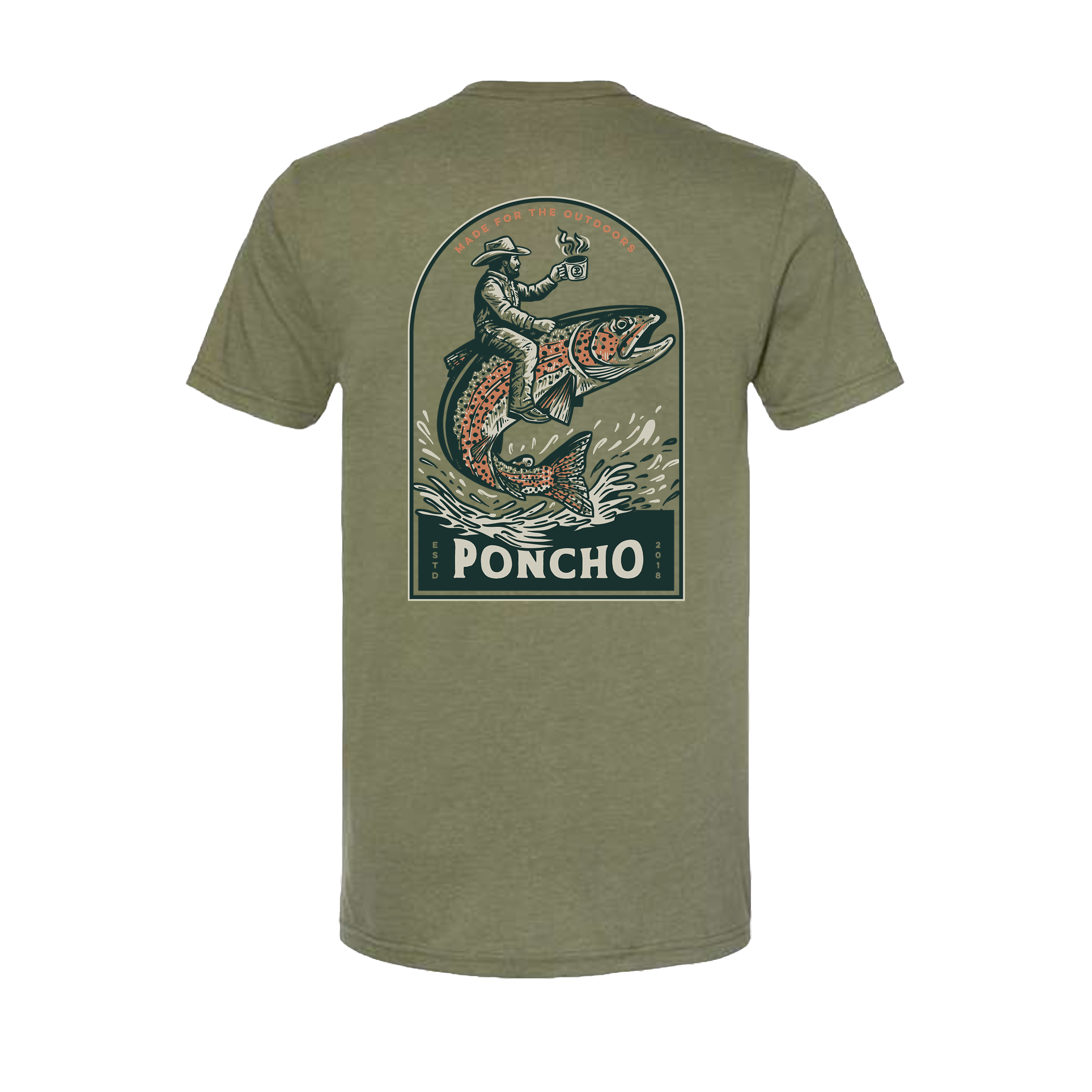 Poncho - The Trout Rider T-Shirt