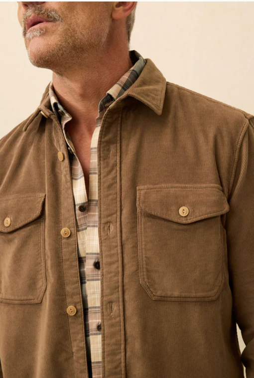 Faherty - Stretch Terry Corduroy Workshirt