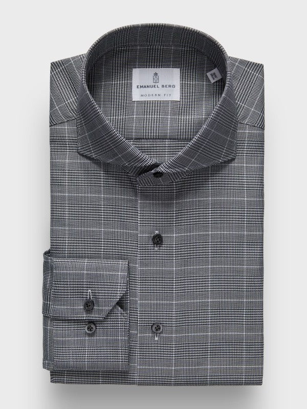 Emanuel Berg - Prince of Wales Twill Sport Luxury Dress Shirt