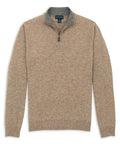 Scott Barber - Fine Gauge Cashmere Zip Mock Sweater