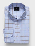 Emanuel Berg - Checked Cotton Twill Dress Shirt